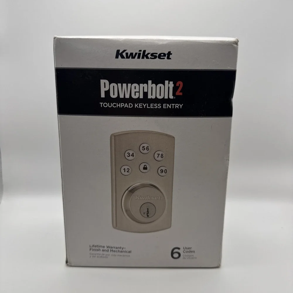Kwikset Powerbolt 2 Touchpad Keyless Entry Silver - 99070-101 - New Sealed!